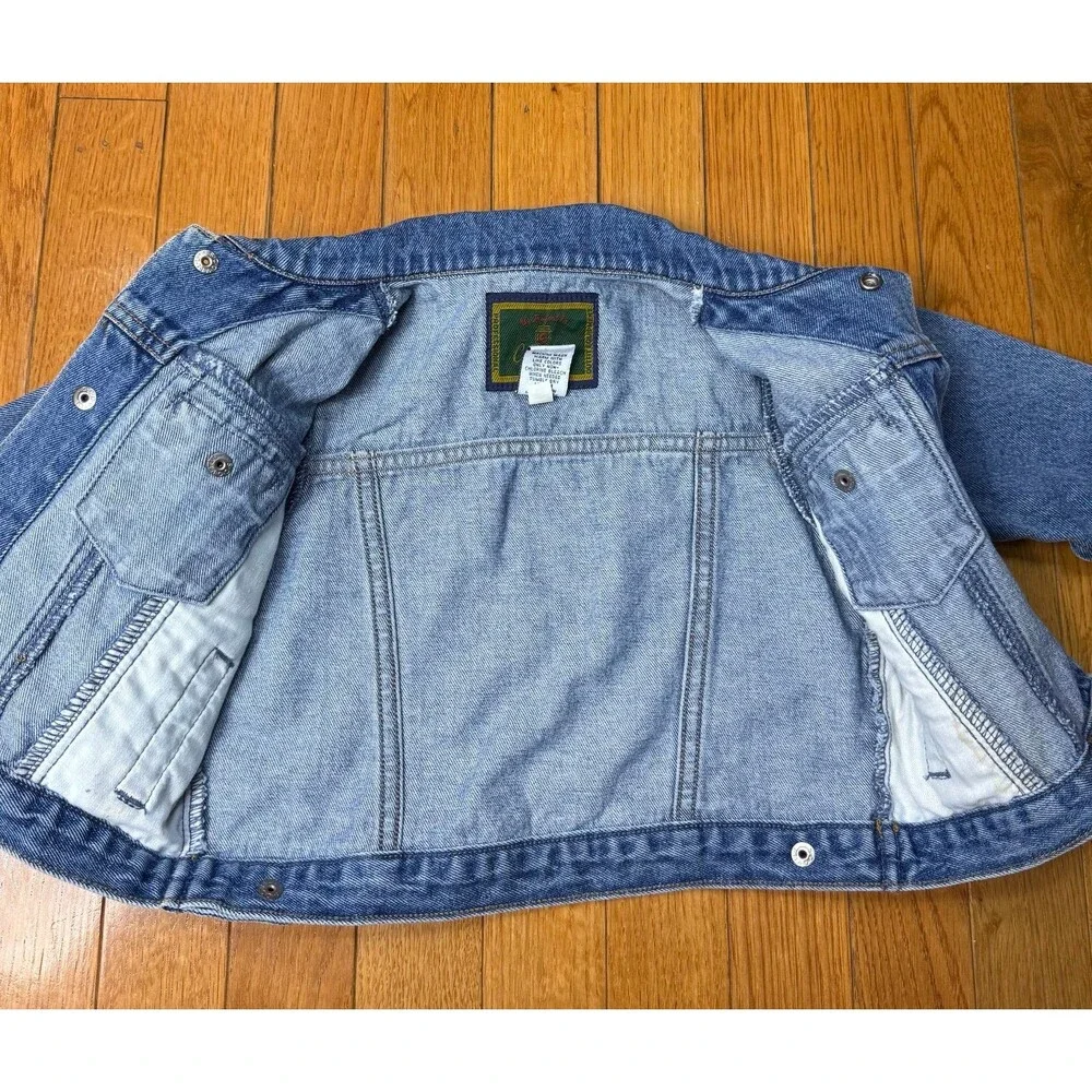 Baby Gap Vintage Denim Trucker‎ Jacket Medium Wash Blue 6-12 Months Cotton